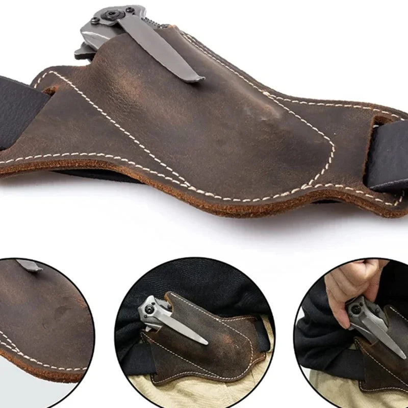 Leather Knives Sheaths EDC Carrier