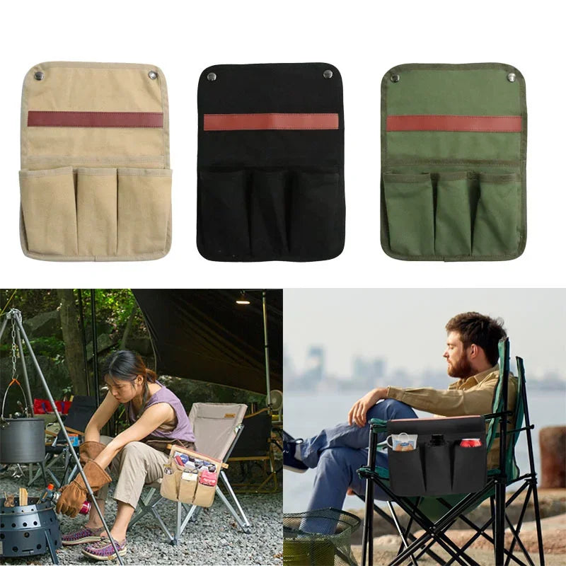 Portable Chair Armrest Hanging Bag