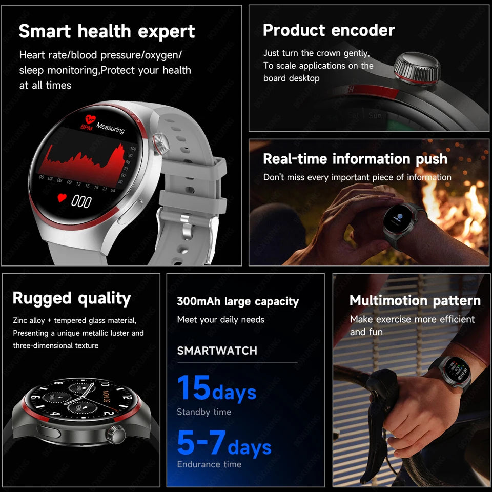 GT4 Pro Smart Watch Men NFC GPS Tracker