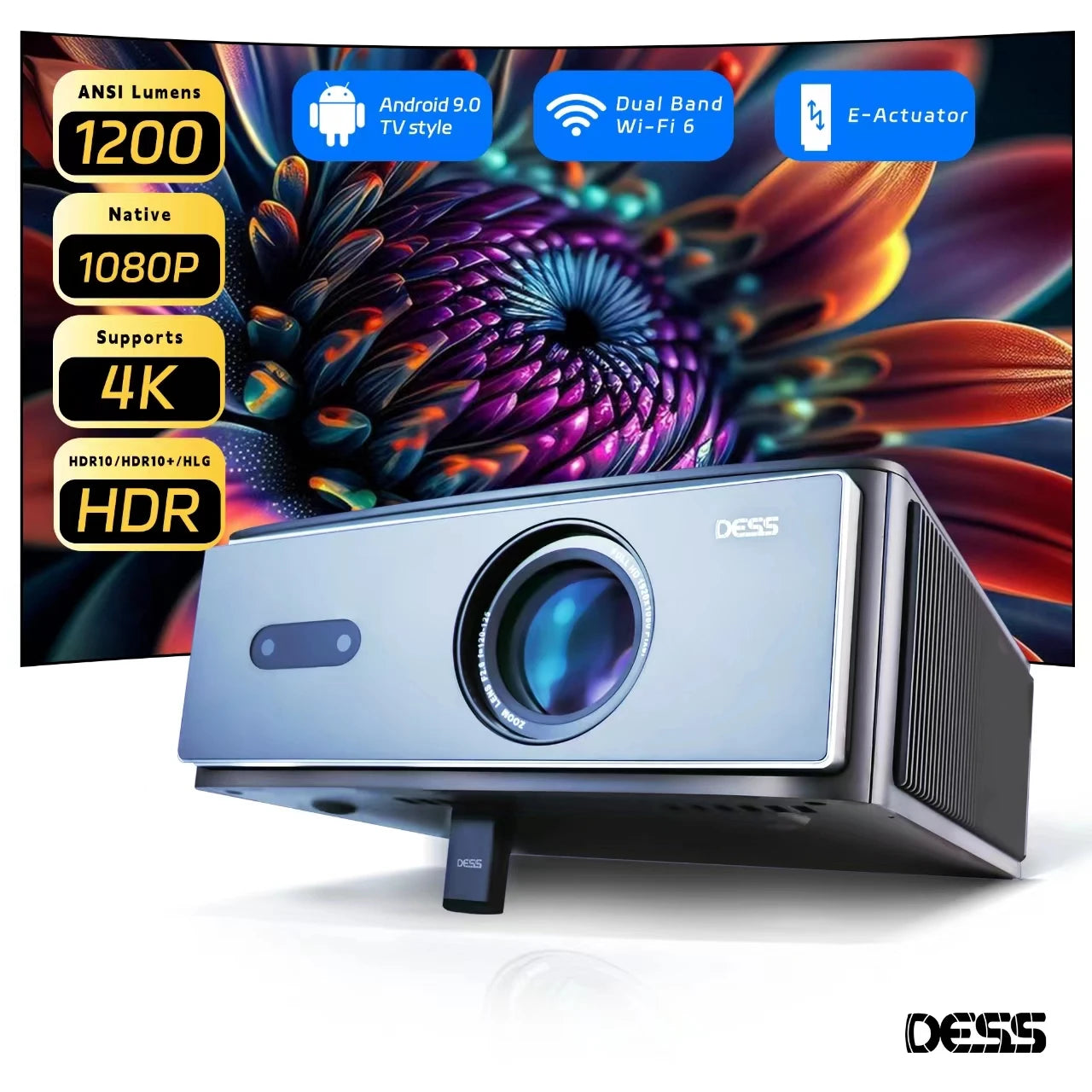 DESS Projector of Movies Dual Bands